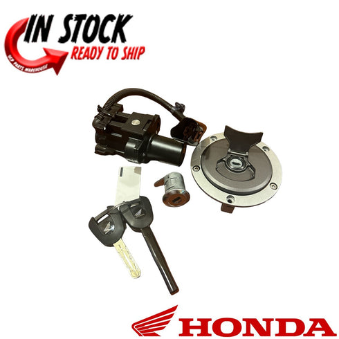 HONDA IGNTION SWITCH LOCK SET 2 KEYS FUEL CAP 2016-2024 CB500F/FA CBR500R OEM